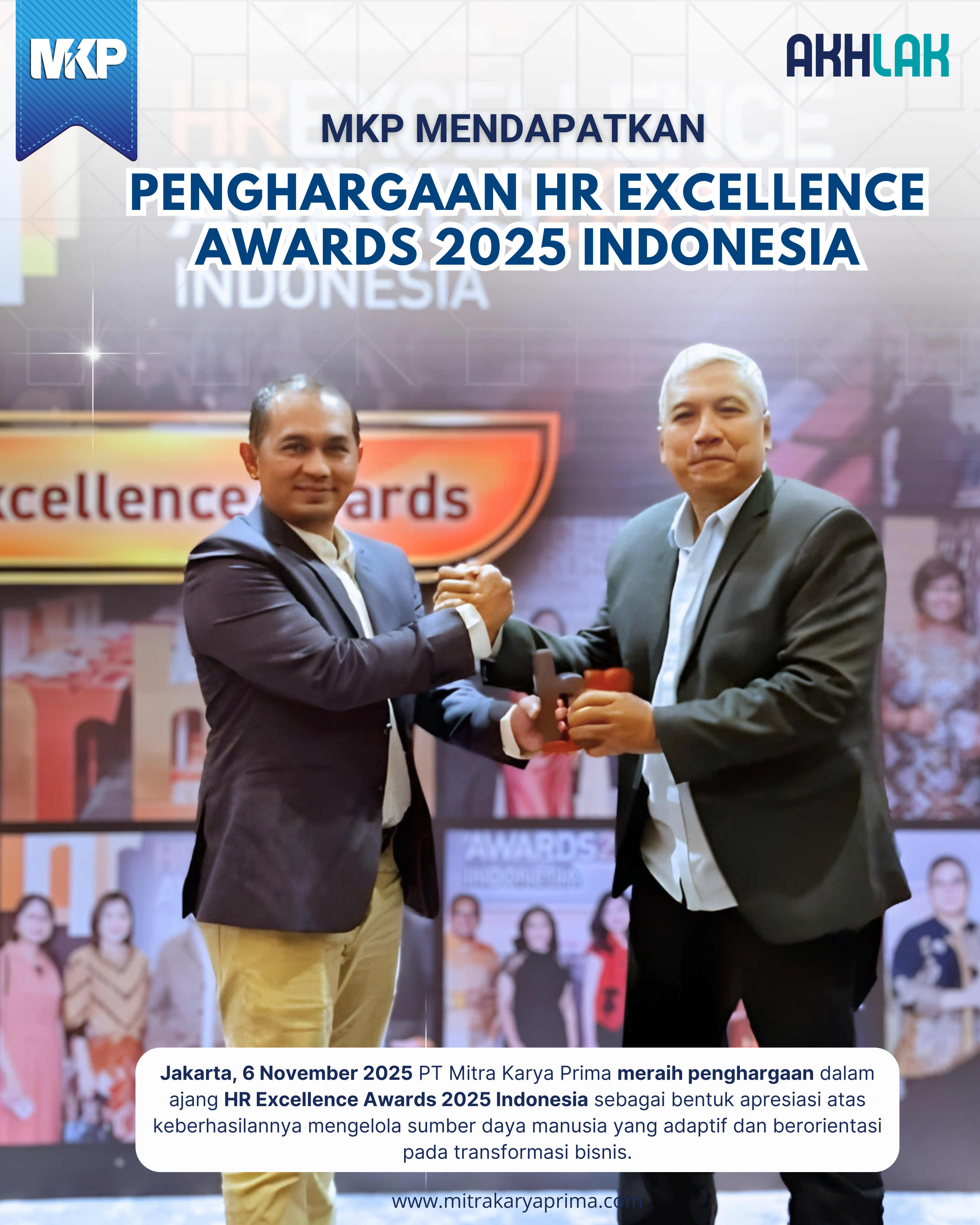 PT Mitra Karya Prima Raih Penghargaan HR Excellence Awards 2025 Indonesia