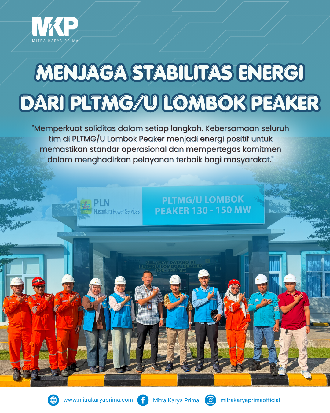 Menjaga Stabilitas Energi dari PLTMG/U Lombok Peaker